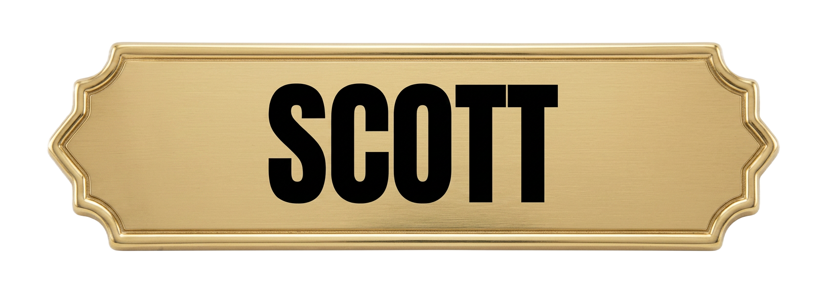 SCOTT nameplate